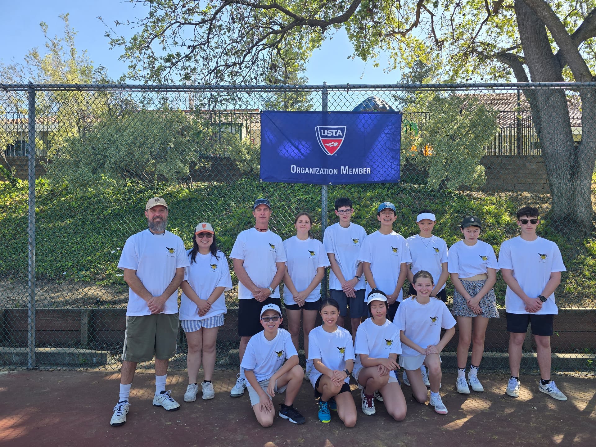 Coach Thor with his real junior tennis player community at Walnut Country Crossings